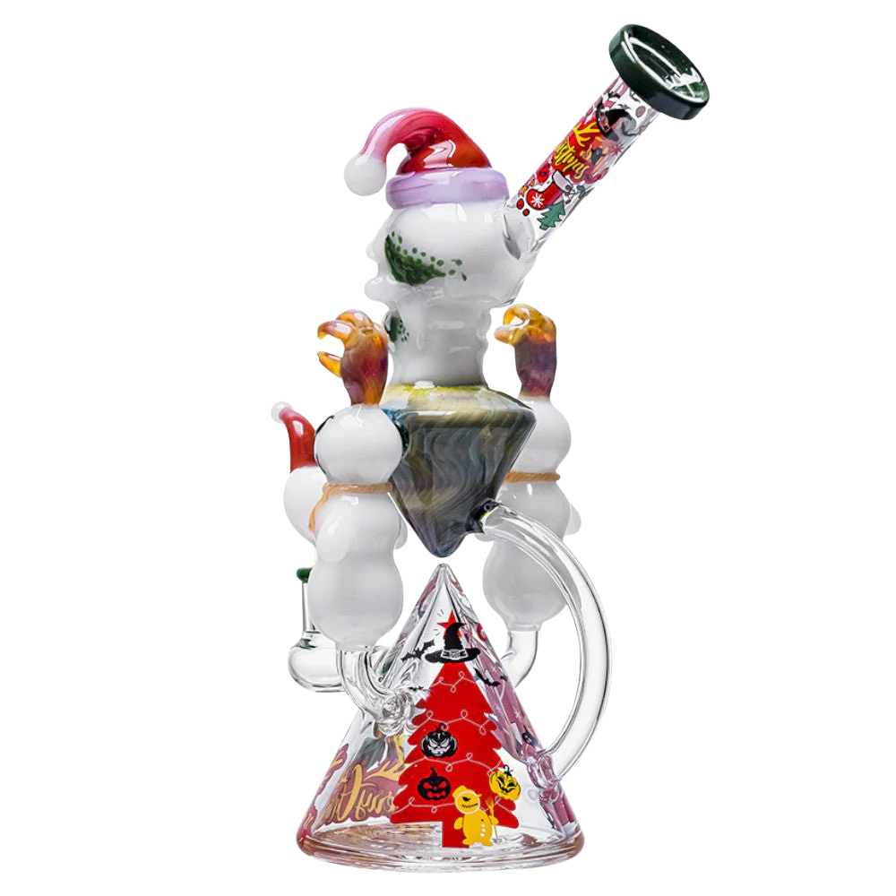 Cheech Spooky Santa Glass Water Pipe
