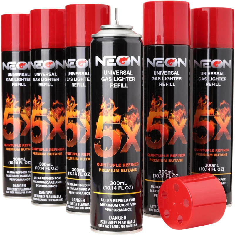 Neon 5X Butane – Refined Lighter & Torch Fuel