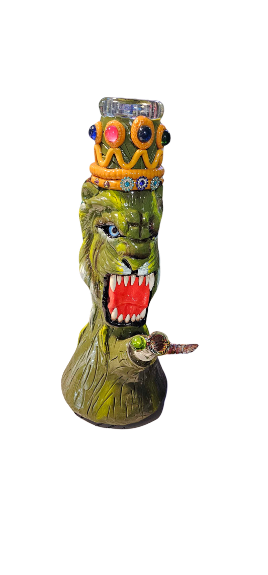 King of the Jungle Glass Water Pipe