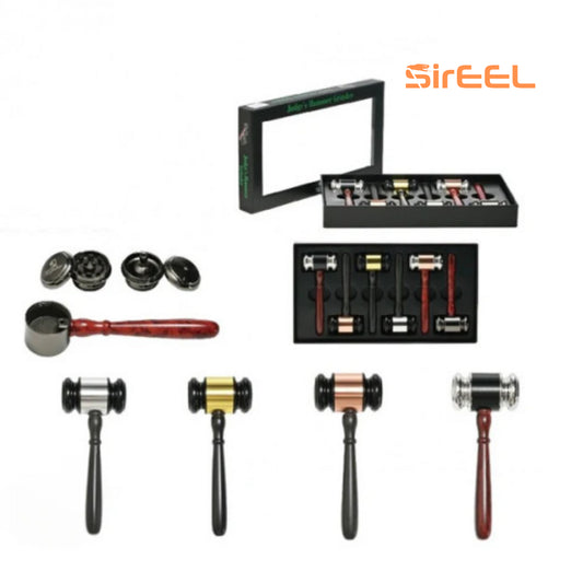 SirEEL Judges Gavel Grinder Pipe | All-in-One Herb Tool