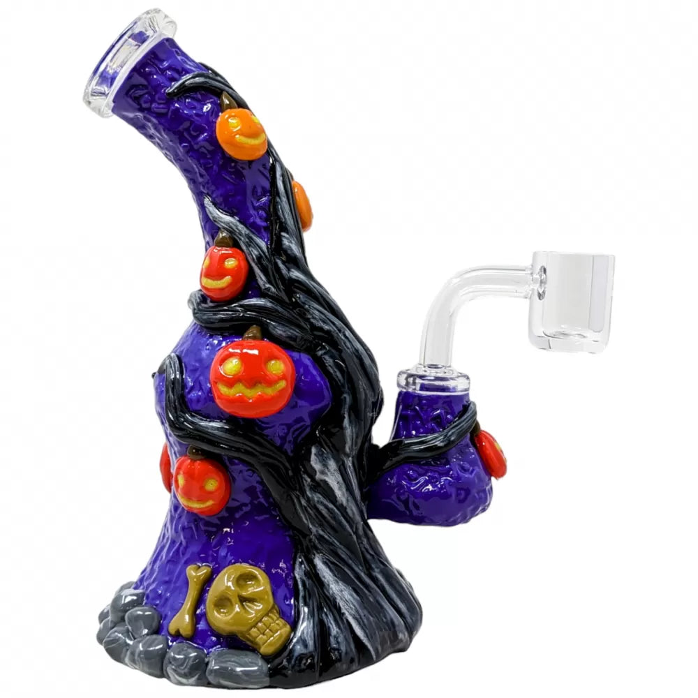 7-Inch 'Pumpkin Patch Perch' Halloween Water Pipe