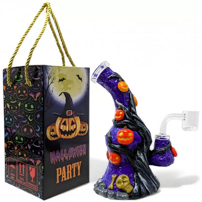 7-Inch 'Pumpkin Patch Perch' Halloween Water Pipe