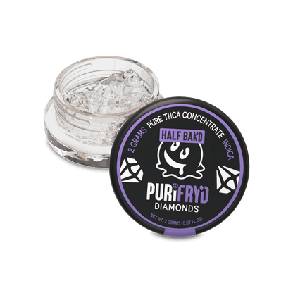 Purifry’d Diamonds THC‑A Concentrates by HALF BAK’D