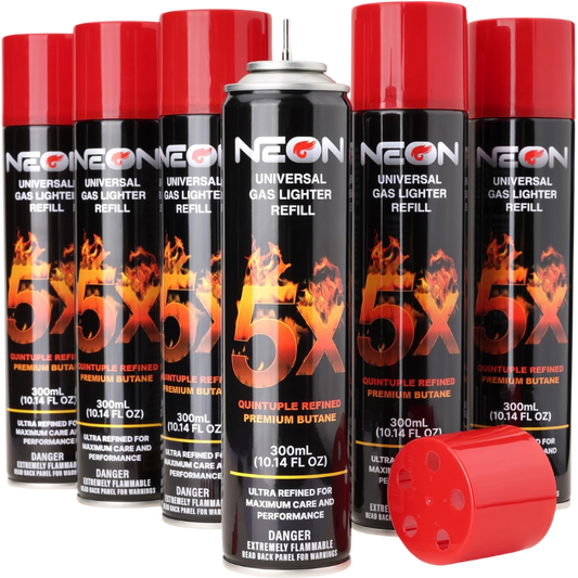 Neon 5X Butane – Refined Lighter & Torch Fuel